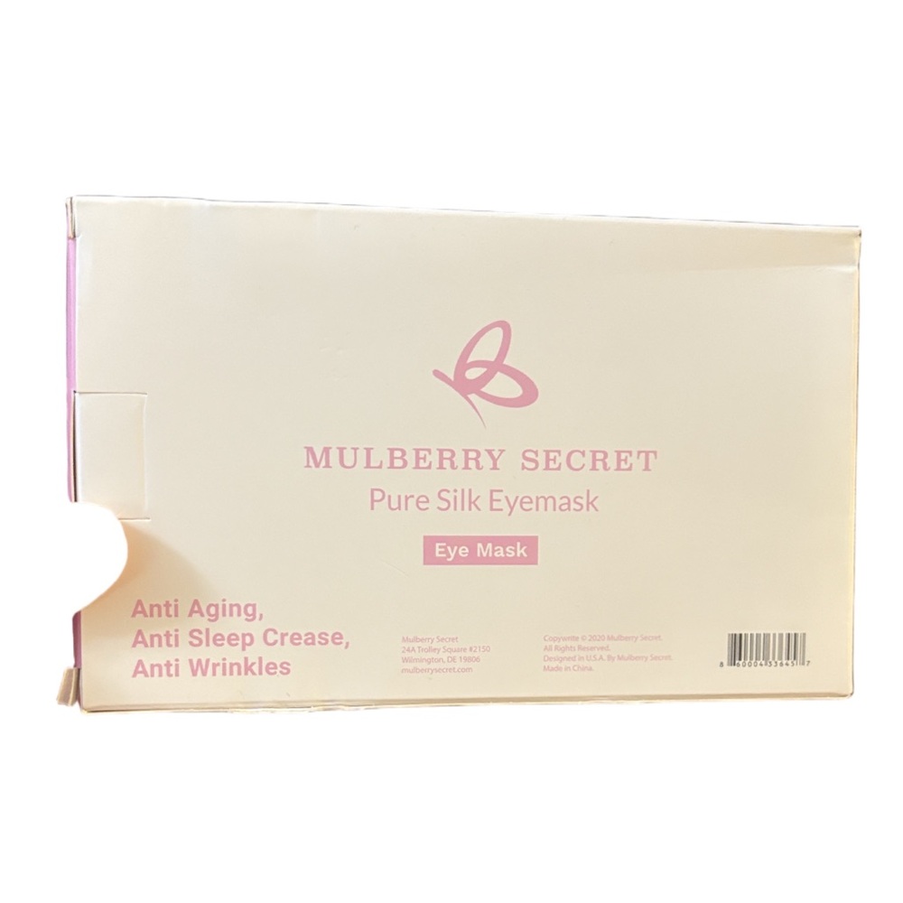 Mulberry White Silk Eye Mask NWT final markdown - Picture 3 of 4
